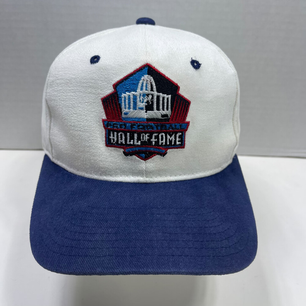Vintage Starter NFL Hall of Fame Hat White/Blue Embroidered Snapback Cotton